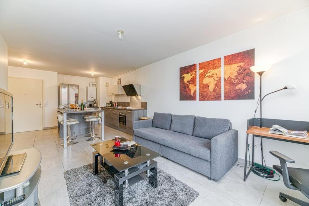 Bel Appartement-Garage Prive-Balcon-Wifi Fibre Rhut Exterior photo
